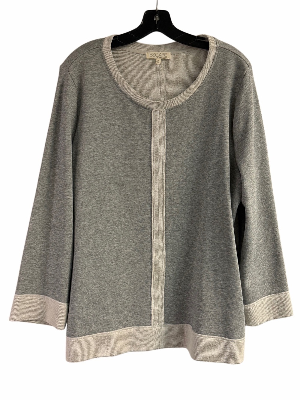 Escape by Habitat Gray Tunic Top Size XL